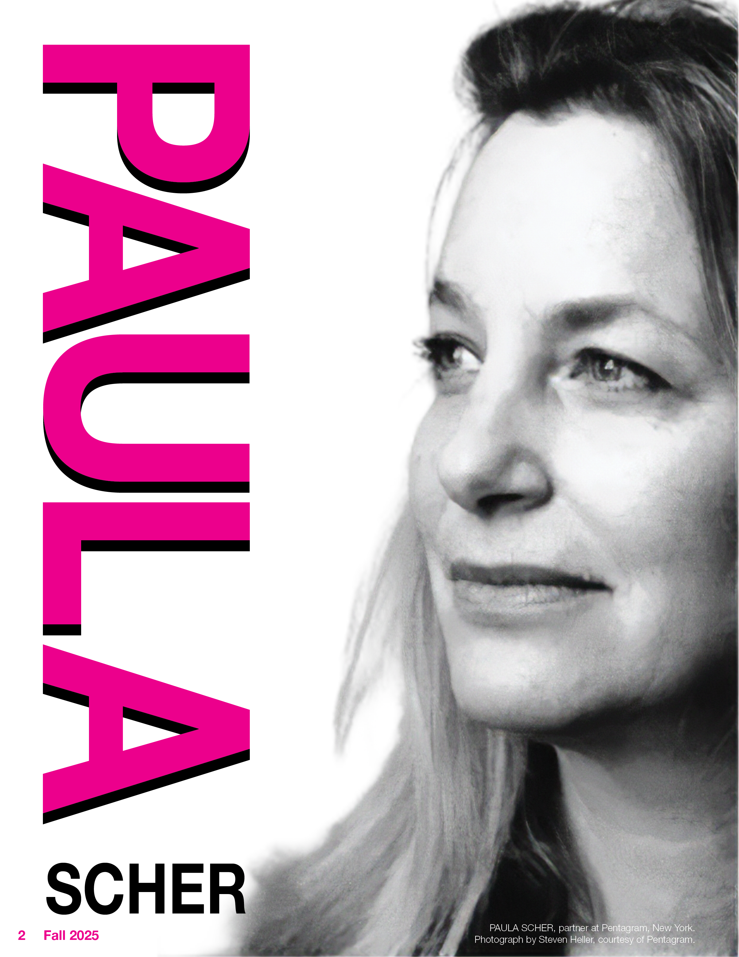 Paula Scher Typographic Rebel editorial project