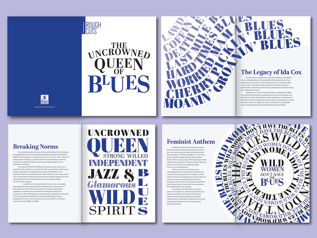 Rough Cuts booklet editorial design